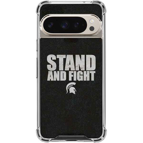 Michigan State University Stand and Fight Pixel 9/9 Pro Clear Case